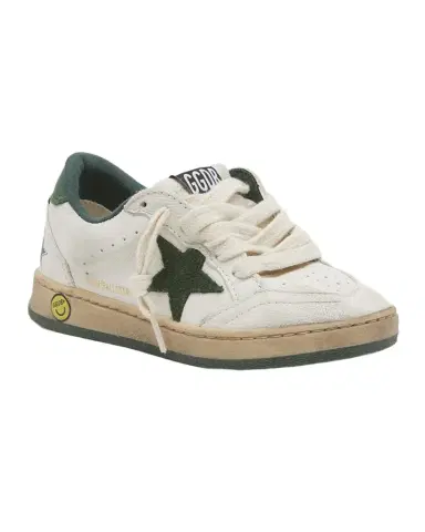 Golden Goose Kid 's Ballstar Bicolor Low-Top Sneakers, Kids | Thumbnail 1