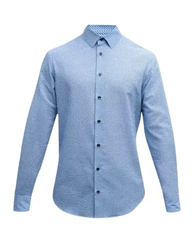 Giorgio Armani Men's Geo-Print Sport Shirt | Thumbnail 1