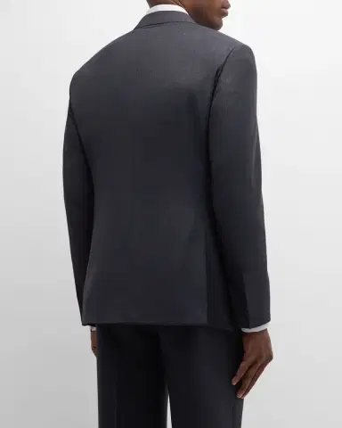 Giorgio Armani Men's Micro-Pattern Wool Suit | Thumbnail 5