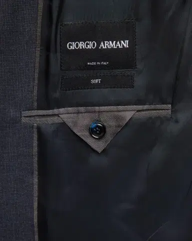 Giorgio Armani Men's Micro-Pattern Wool Suit | Thumbnail 7