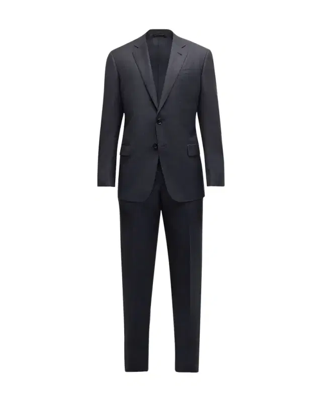 Men 's Micro-Pattern Wool Suit