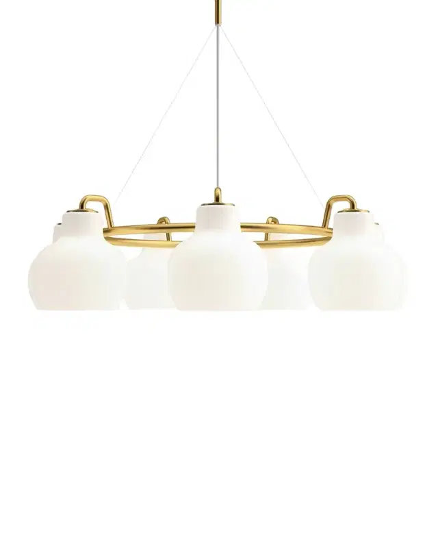 Louis Poulsen VL Ring Crown 7-Light Chandelier, 8"