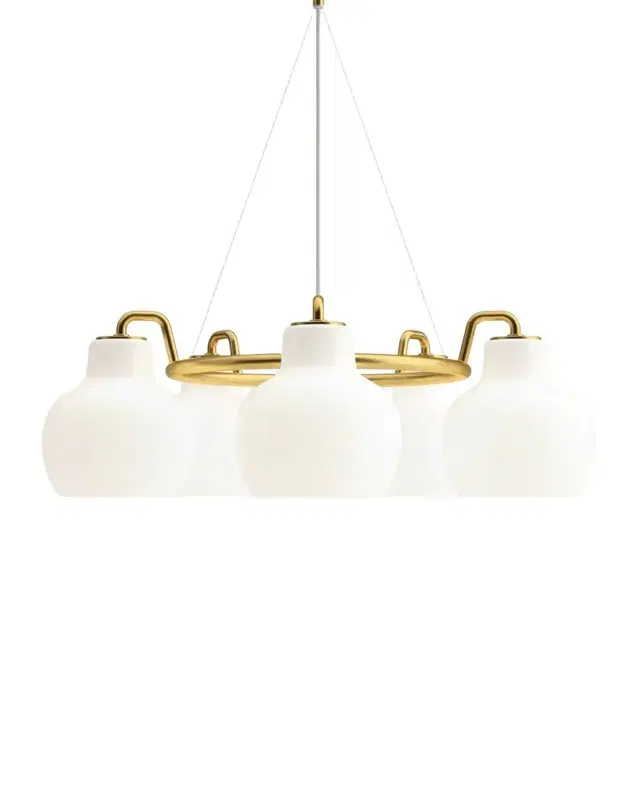 Louis Poulsen VL Ring Crown 5-Light Chandelier, 9"