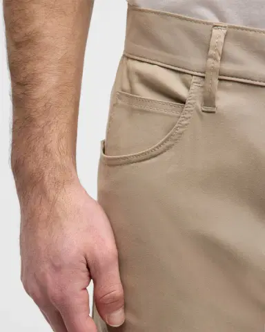 Giorgio Armani Men's Cotton-Silk Stretch Pants | Thumbnail 7