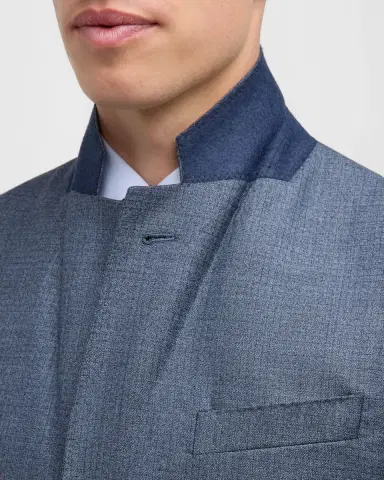 Giorgio Armani Men's Micro-Squares Wool Classic Fit Suit | Thumbnail 7 Giorgio Armani Men's Micro-Squares Wool Classic Fit Suit | Thumbnail 7