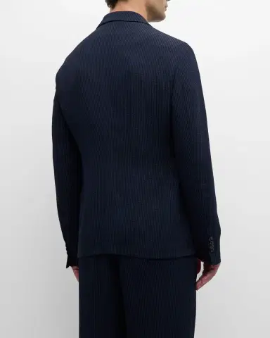 Giorgio Armani Men's Pinstripe Seersucker Sport Coat | Thumbnail 3