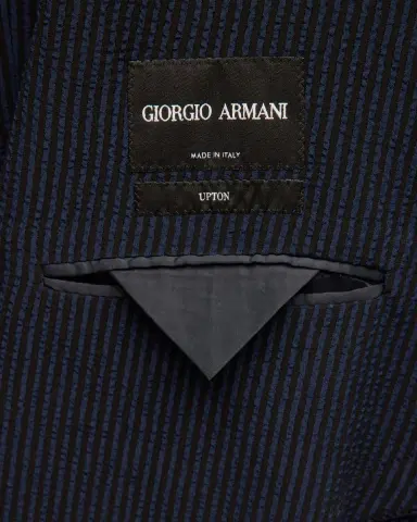 Giorgio Armani Men's Pinstripe Seersucker Sport Coat | Thumbnail 6