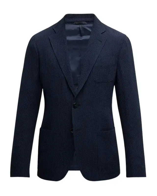 Men 's Pinstripe Seersucker Sport Coat