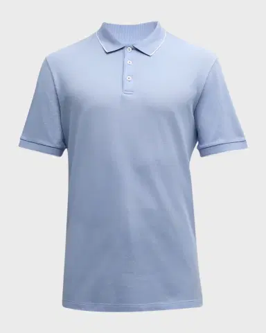 Giorgio Armani Men's Tipped Polo Shirt | Thumbnail 2