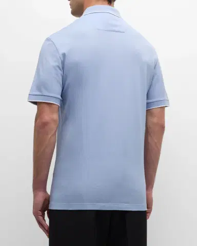 Giorgio Armani Men's Tipped Polo Shirt | Thumbnail 4