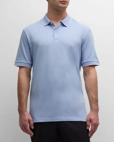 Giorgio Armani Men's Tipped Polo Shirt | Thumbnail 1