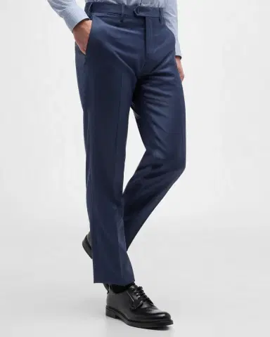 Giorgio Armani Men's Wool Twill Dress Trousers | Thumbnail 6 Giorgio Armani Men's Wool Twill Dress Trousers | Thumbnail 6
