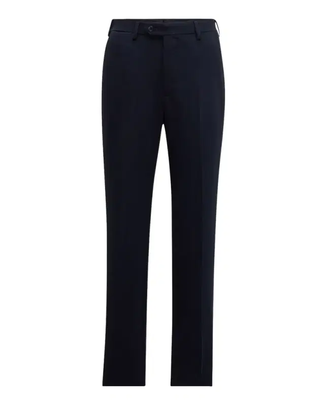 Men's Cannete Effect Flat-Front Trousers