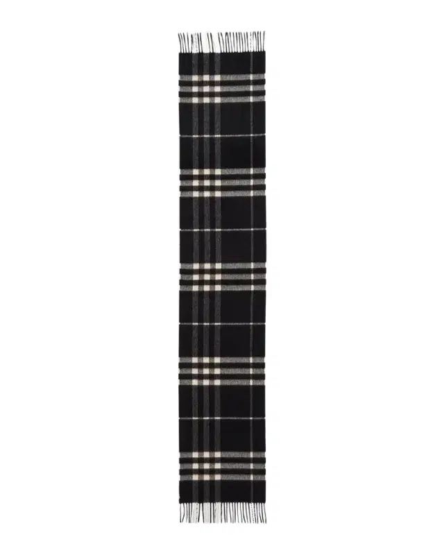 Burberry Men 's Giant Check Cashmere Scarf