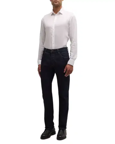 Giorgio Armani Men's Solid Tencel Sport Shirt | Thumbnail 1