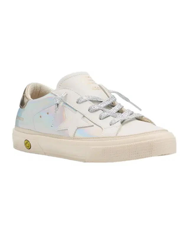 Golden Goose Girl 's May Holographic Low Top Sneakers, Toddlers/Kids