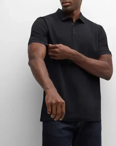 Giorgio Armani Men 's Tipped Polo Shirt | Thumbnail 5