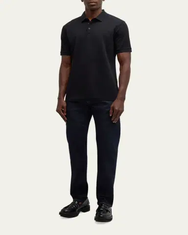Giorgio Armani Men 's Tipped Polo Shirt | Thumbnail 8