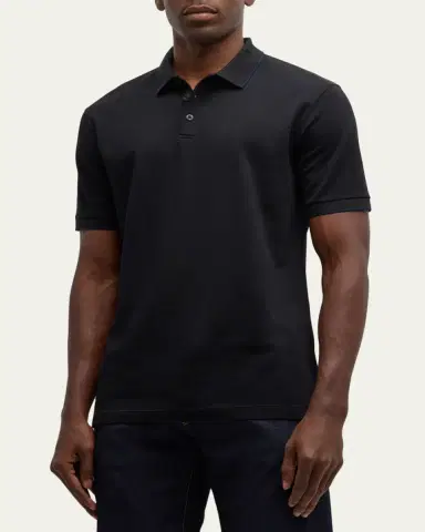 Giorgio Armani Men 's Tipped Polo Shirt | Thumbnail 10
