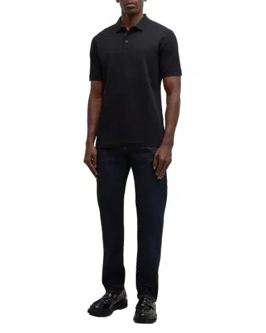 Giorgio Armani Men 's Tipped Polo Shirt | Thumbnail 1