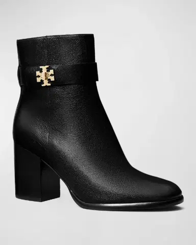Tory Burch T-Lock Heeled Leather Ankle Boots | Thumbnail 2 Tory Burch T-Lock Heeled Leather Ankle Boots | Thumbnail 2