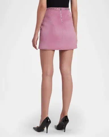 Versace Embellished Lamb Suede Mini Skirt | Thumbnail 7 Versace Embellished Lamb Suede Mini Skirt | Thumbnail 7
