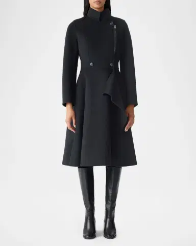 Mackage Annia Wool Flared Wrap Coat | Thumbnail 2 Mackage Annia Wool Flared Wrap Coat | Thumbnail 2