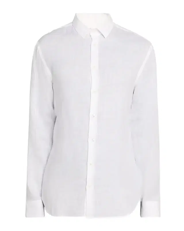 Men's Solid Linen Button-Down Shirt