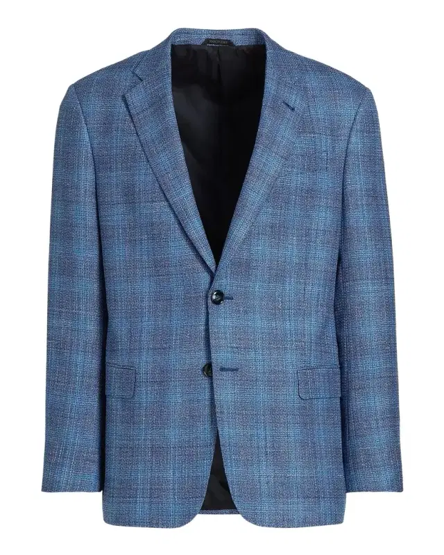 Men 's Wool-Blend Plaid Sport Coat