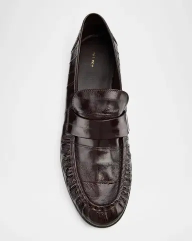THE ROW 25mm Soft Eelskin Leather Loafers | Thumbnail 5