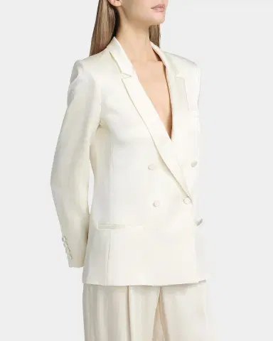 LAPOINTE Satin Double-Breasted Blazer | Thumbnail 5 LAPOINTE Satin Double-Breasted Blazer | Thumbnail 5