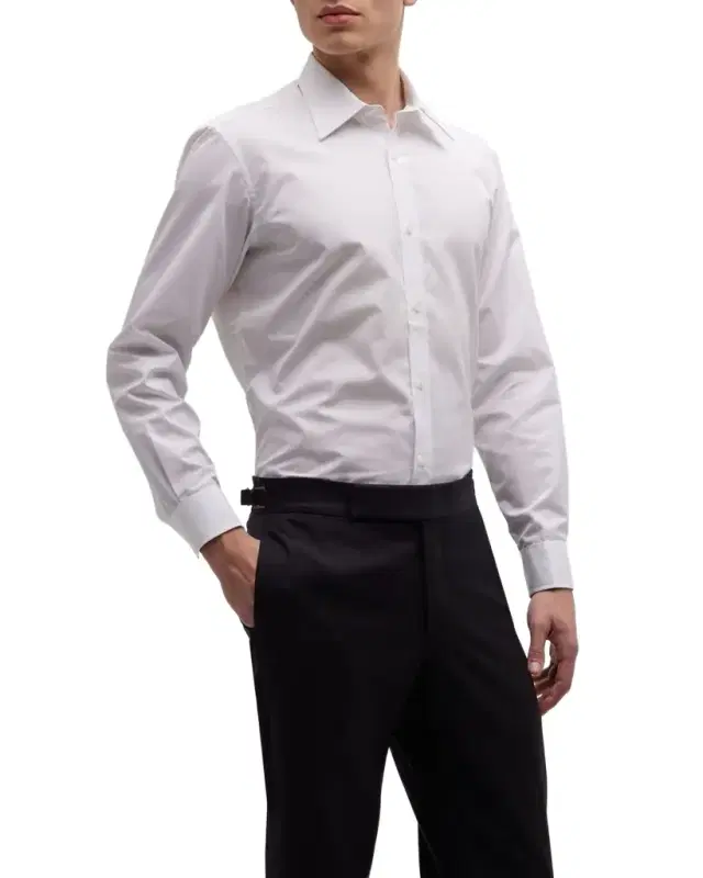 Men 's Cotton Poplin Dress Shirt