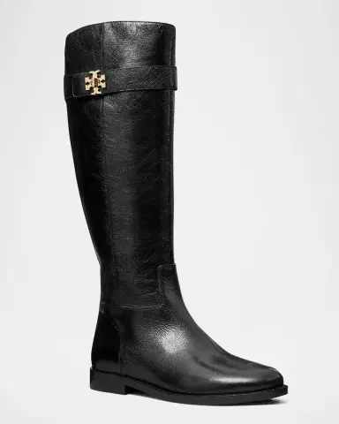 Tory Burch Turnlock Leather Knee-High Riding Boots | Thumbnail 3 Tory Burch Turnlock Leather Knee-High Riding Boots | Thumbnail 3