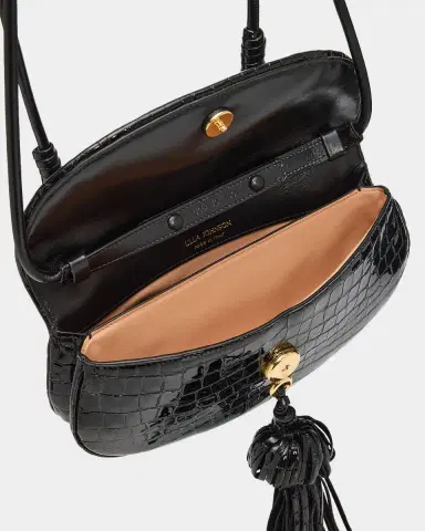 Ulla Johnson Paloma Tassel Croc-Embossed Leather Convertible Shoulder Bag | Thumbnail 4 Ulla Johnson Paloma Tassel Croc-Embossed Leather Convertible Shoulder Bag | Thumbnail 4