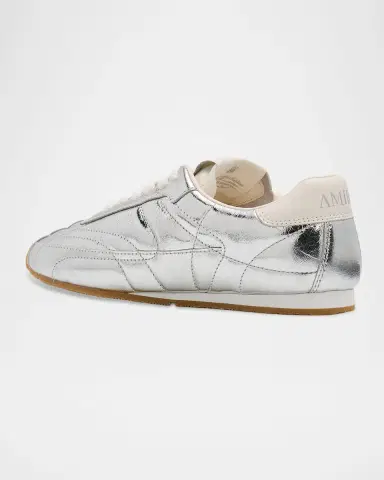 AMIRI Pacific Football Slim Quilted Metallic Leather Sneakers | Thumbnail 4 AMIRI Pacific Football Slim Quilted Metallic Leather Sneakers | Thumbnail 4