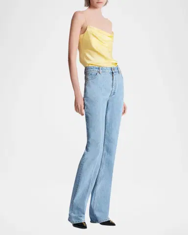 Balmain High-Waisted Flared Denim Jeans | Thumbnail 5
