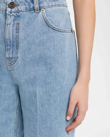 Balmain High-Waisted Flared Denim Jeans | Thumbnail 6