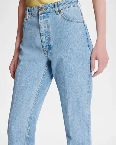 Balmain High-Waisted Flared Denim Jeans | Thumbnail 8