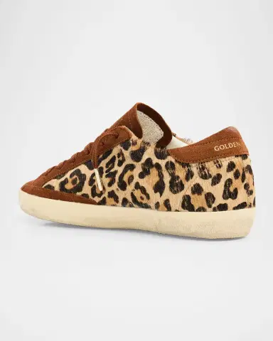 Golden Goose Ball Star Leopard Calf Hair and Suede Low-Top Sneakers | Thumbnail 4 Golden Goose Ball Star Leopard Calf Hair and Suede Low-Top Sneakers | Thumbnail 4