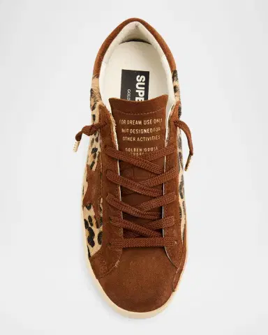 Golden Goose Ball Star Leopard Calf Hair and Suede Low-Top Sneakers | Thumbnail 5 Golden Goose Ball Star Leopard Calf Hair and Suede Low-Top Sneakers | Thumbnail 5