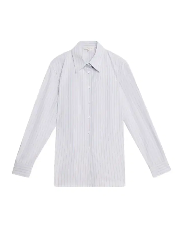 Striped Cotton Button-Down Shirt