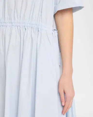 Lafayette 148 New York Drawstring Cotton Midi Dress | Thumbnail 5 Lafayette 148 New York Drawstring Cotton Midi Dress | Thumbnail 5