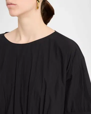 Lafayette 148 New York Drawstring Cotton Midi Dress | Thumbnail 9 Lafayette 148 New York Drawstring Cotton Midi Dress | Thumbnail 9