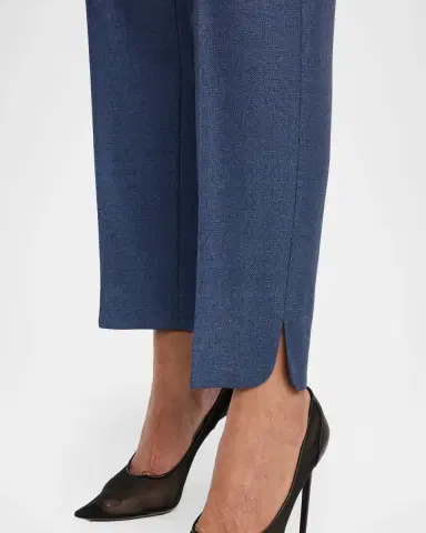 Giorgio Armani Silk Straight-Leg Ankle Slit Trousers | Thumbnail 9 Giorgio Armani Silk Straight-Leg Ankle Slit Trousers | Thumbnail 9