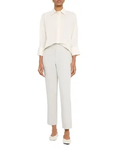 Fabiana Filippi Sheer Inset Stretch Wool-Blend Shirt | Thumbnail 1 Fabiana Filippi Sheer Inset Stretch Wool-Blend Shirt | Thumbnail 1