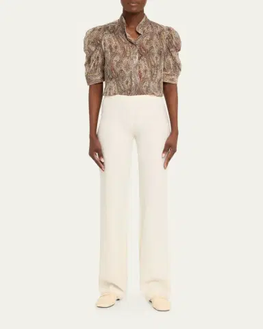 Frame The Paisley Gillian Blouse | Thumbnail 2 Frame The Paisley Gillian Blouse | Thumbnail 2