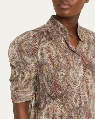 Frame The Paisley Gillian Blouse | Thumbnail 5 Frame The Paisley Gillian Blouse | Thumbnail 5