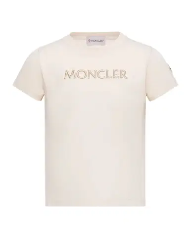 Moncler Girl's Logo Embroidered Short-Sleeve T-Shirt | Thumbnail 1 Moncler Girl's Logo Embroidered Short-Sleeve T-Shirt | Thumbnail 1