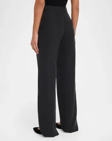 Emporio Armani Relaxed Cupro Trousers | Thumbnail 2 Emporio Armani Relaxed Cupro Trousers | Thumbnail 2