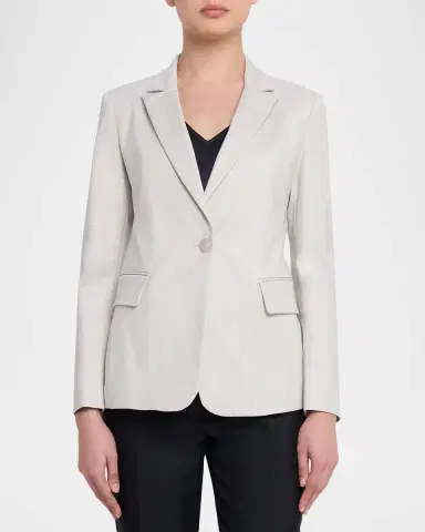 Emporio Armani Cotton Couture Single-Button Blazer | Thumbnail 3 Emporio Armani Cotton Couture Single-Button Blazer | Thumbnail 3